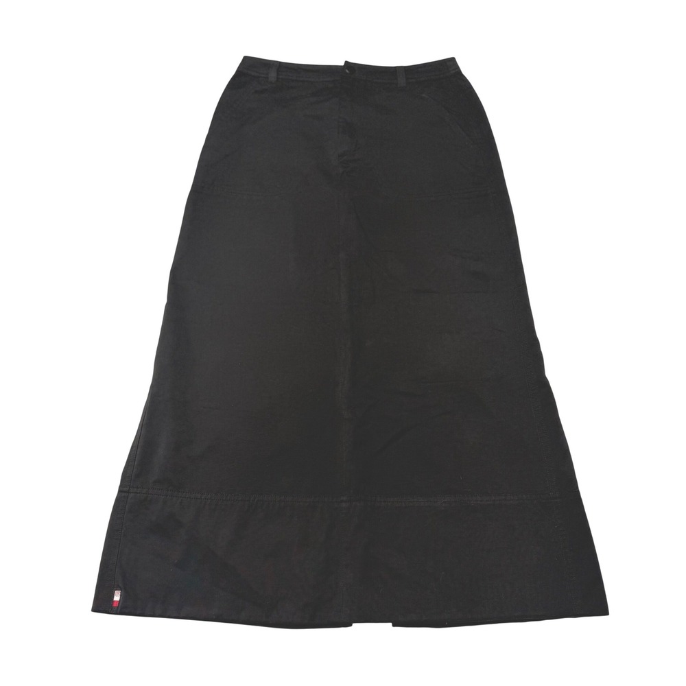 ESPRIT Skirt Womens 6 Black A-Line Utility Flare Knee Length Made Hong Kong
